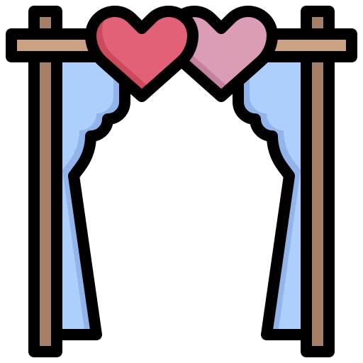 huwelijksboog Generic Outline Color icoon