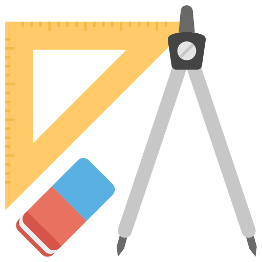 herramientas de geometría Generic Flat icono