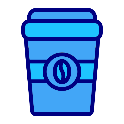 Coffee cup Generic Blue icon