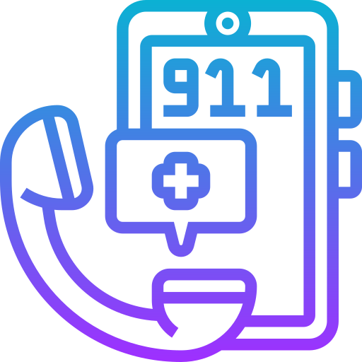 Emergency call Meticulous Gradient icon