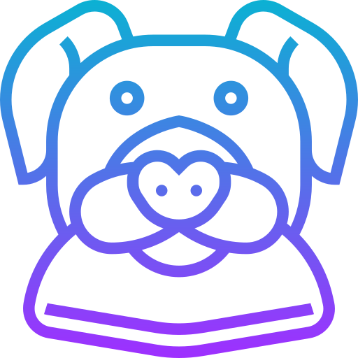 Dogo argentino Meticulous Gradient icon