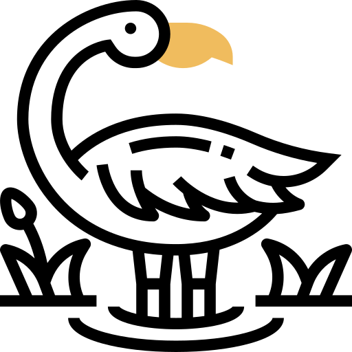 フラミンゴ Meticulous Yellow shadow icon