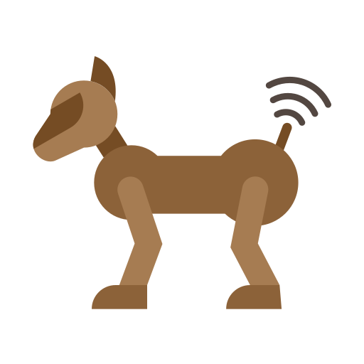 Robot dog Generic Flat icon