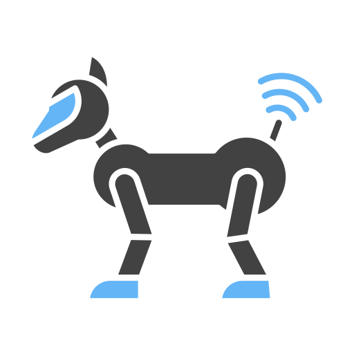 cachorro robô Generic Blue Ícone