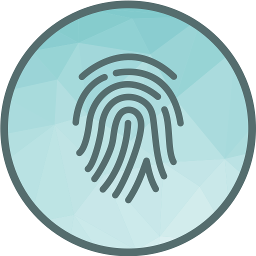 identyfikacja biometryczna Generic Circular ikona