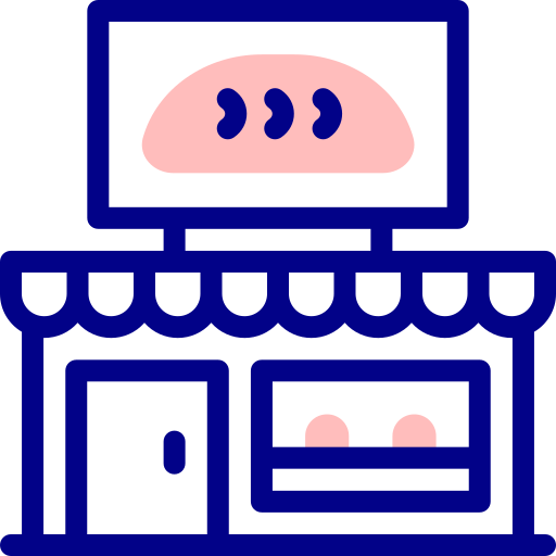 빵집 Detailed Mixed Lineal color icon