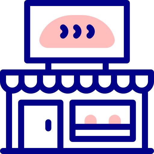 ベーカリー Detailed Mixed Lineal color icon