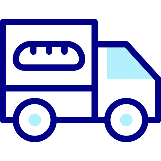camión de comida Detailed Mixed Lineal color icono