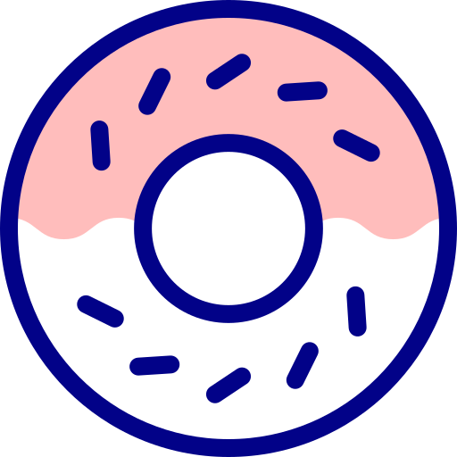 donut Detailed Mixed Lineal color Icône