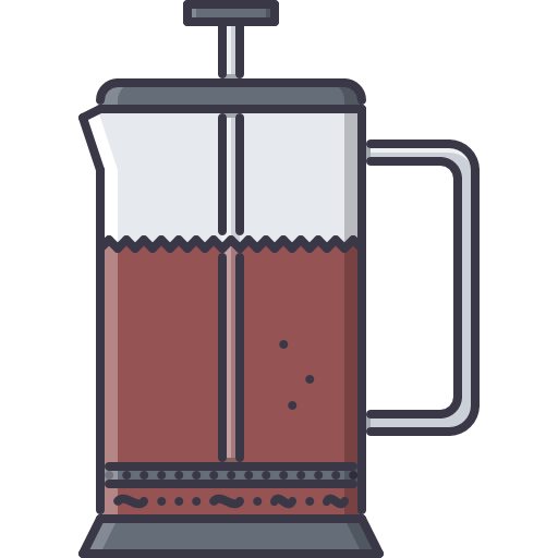 French press Coloring Color icon