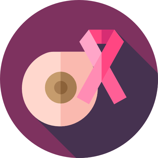 borstkanker Flat Circular Flat icoon