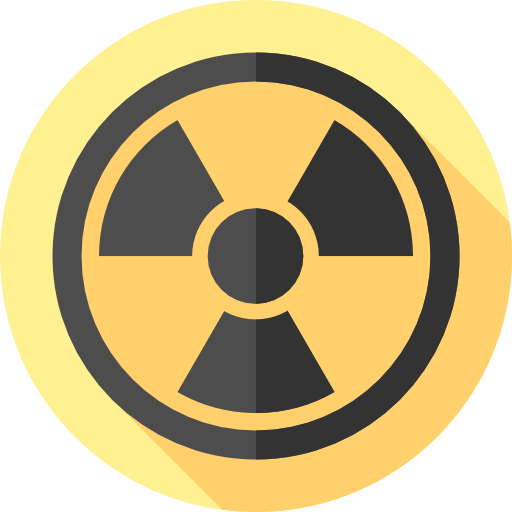 Radioactive Flat Circular Flat icon