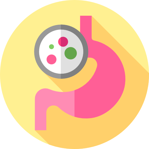 cáncer de estómago Flat Circular Flat icono