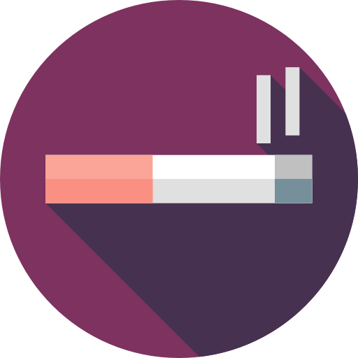 Cigarette Flat Circular Flat icon