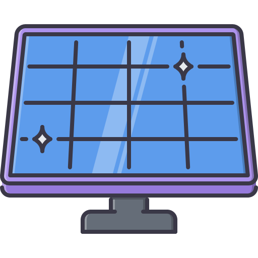 Solar panel Coloring Color icon