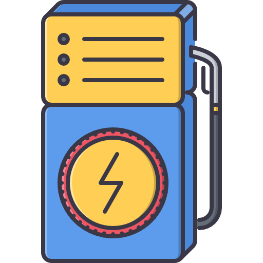 Electric station Coloring Color icon