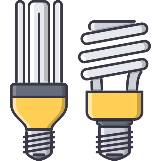 Eco bulb Coloring Color icon