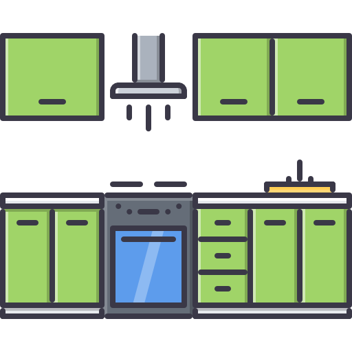 Kitchen Coloring Color icon