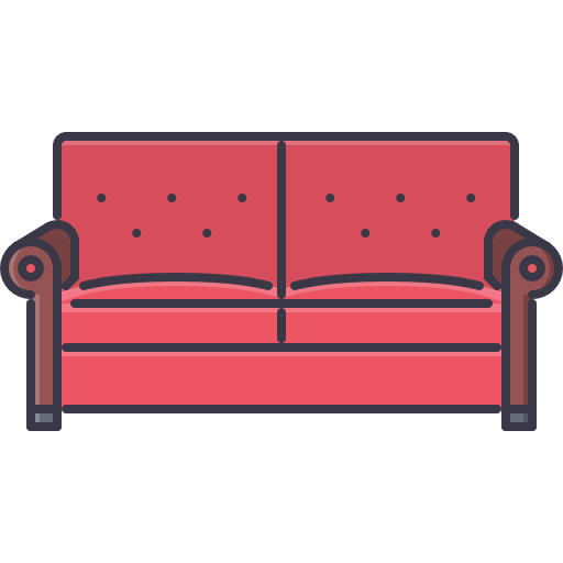 sofa Coloring Color icon