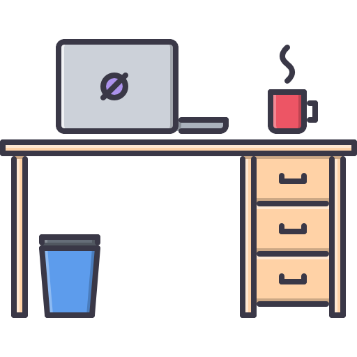 Desk Coloring Color icon