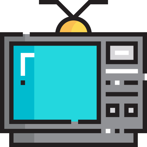 télévision Detailed Straight Lineal color Icône