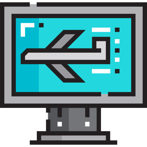 コンピューター Detailed Straight Lineal color icon