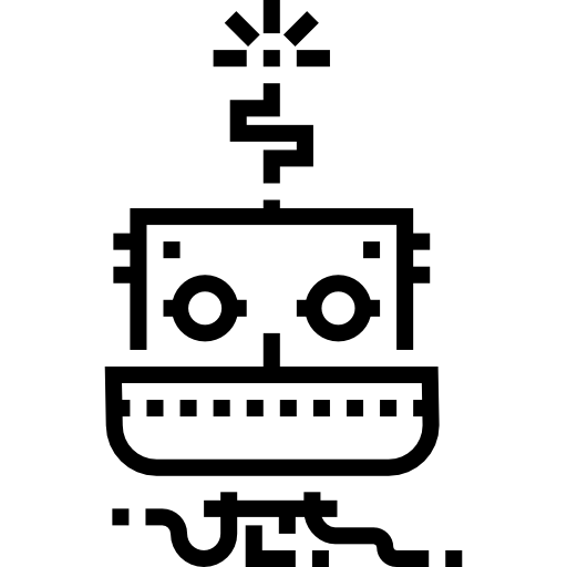 robot Detailed Straight Lineal icono