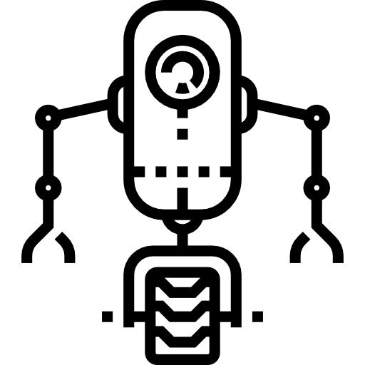 robot Detailed Straight Lineal icono