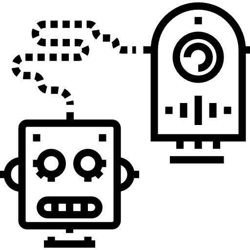 robot Detailed Straight Lineal icono
