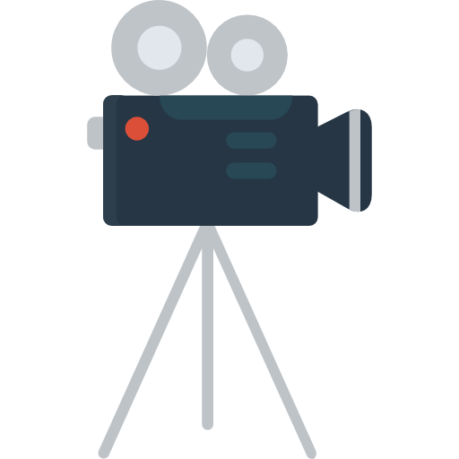 cámara de cine Good Ware Flat icono