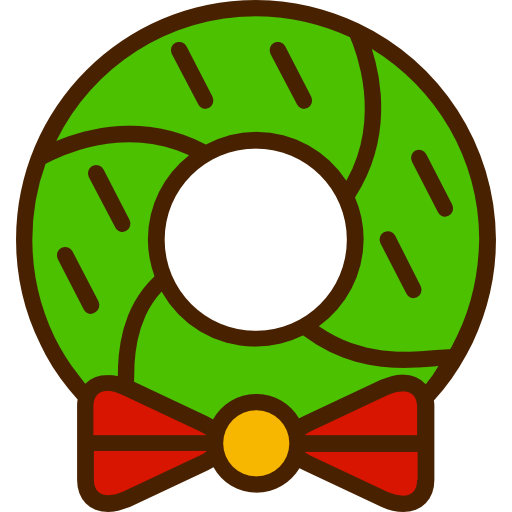 weihnachtskranz Good Ware Lineal Color icon