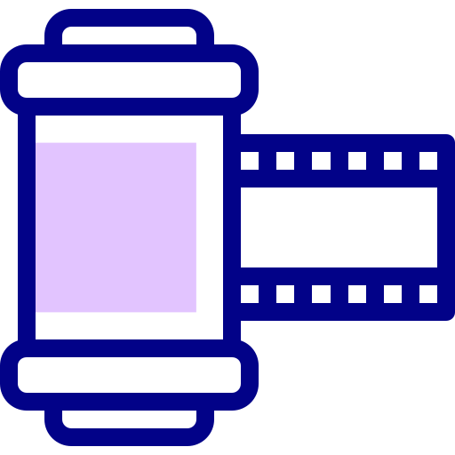 rolka z aparatu Detailed Mixed Lineal color ikona