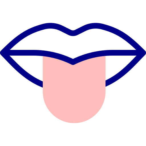 혀를 내밀다 Detailed Mixed Lineal color icon