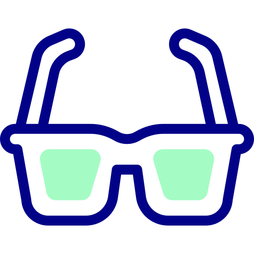 Sunglasses Detailed Mixed Lineal color icon