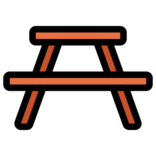 Outdoor table Generic Outline Color icon