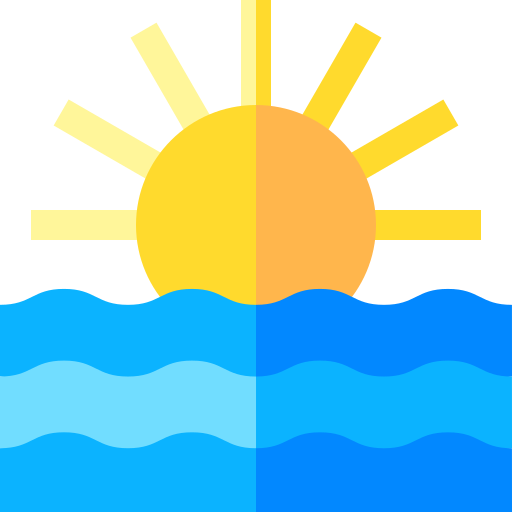 Sunset Basic Straight Flat icon