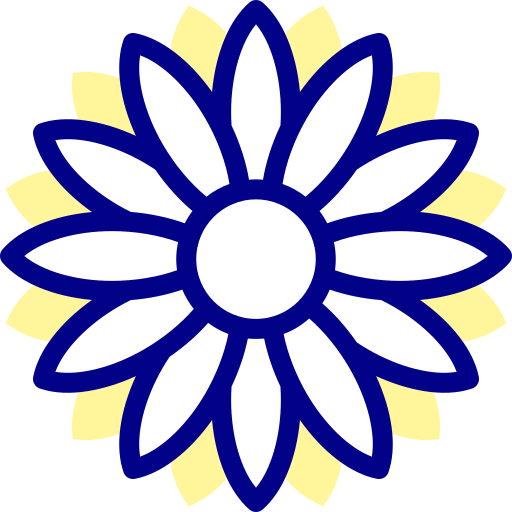 ひまわり Detailed Mixed Lineal color icon