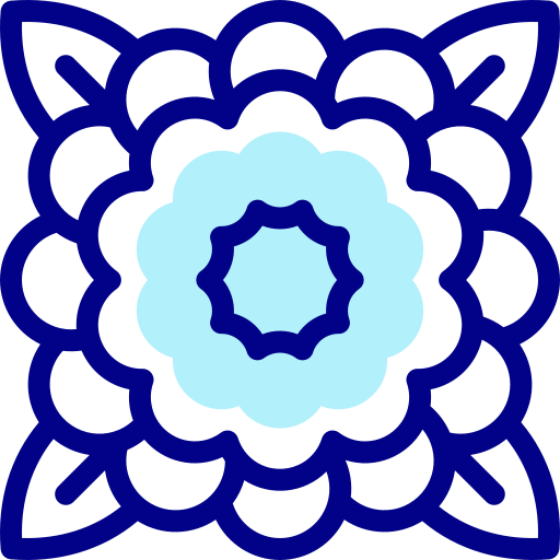 동백 Detailed Mixed Lineal color icon