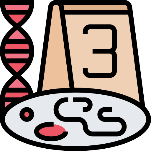 dna Meticulous Lineal Color Ícone