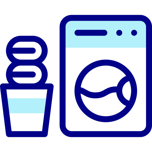 Laundry Detailed Mixed Lineal color icon