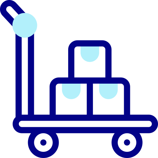 Trolley Detailed Mixed Lineal color icon