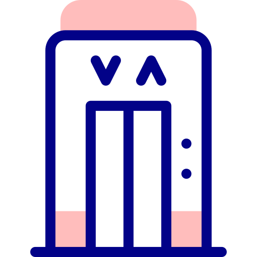 エレベーター Detailed Mixed Lineal color icon
