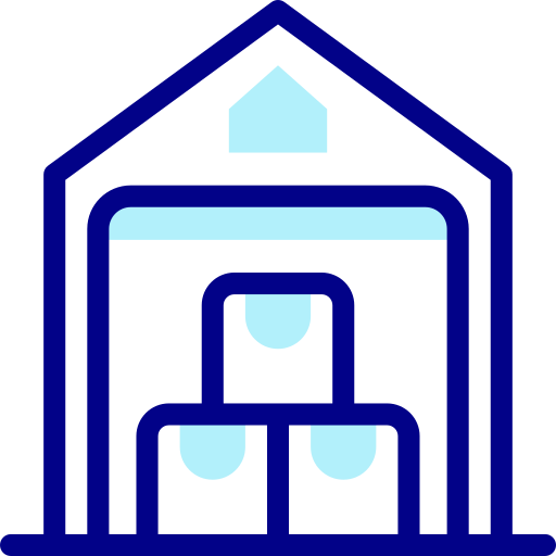 Warehouse Detailed Mixed Lineal color icon