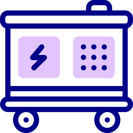전기 Detailed Mixed Lineal color icon