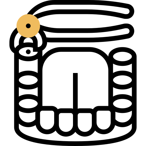 estrazione di un dente Meticulous Yellow shadow icona