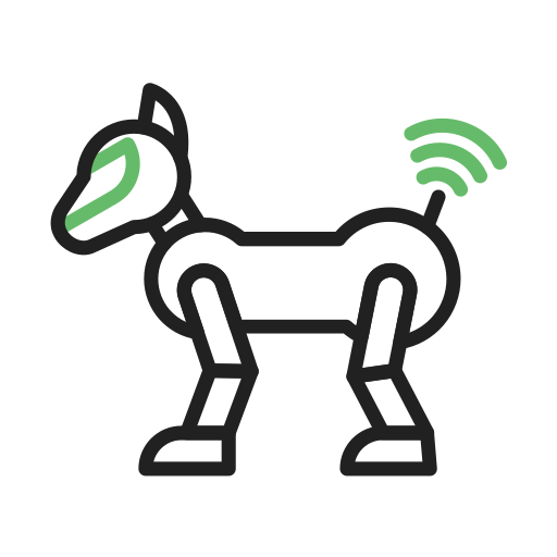 Собака-робот Generic Outline Color иконка