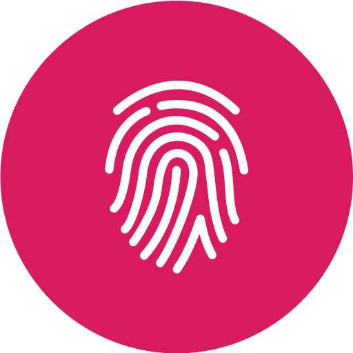 identificación biométrica Generic Circular icono