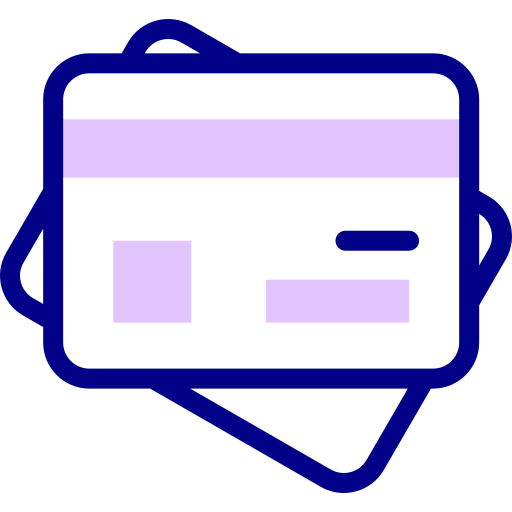 Credit card Detailed Mixed Lineal color icon