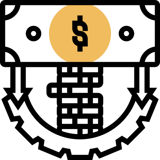 投資収益率 Meticulous Yellow shadow icon