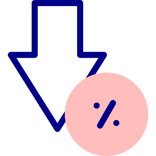 割引 Detailed Mixed Lineal color icon